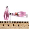 Transparent Resin Pendants RESI-D074-03D-3