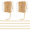 Brass Cable Chains CHC-WH0003-03G-1