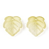 Baking Painted Transparent Glass Petal Beads DGLA-N004-03-2