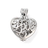 Alloy Bead Cage Pendants FIND-M012-01K-P-1