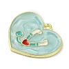 Medical Theme Alloy Enamel Pendants ENAM-U000-02B-02-2