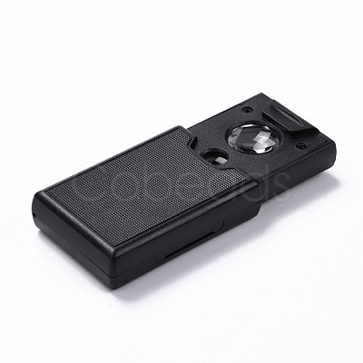 ABS Plastic LED Lighted Drawer Type Jewelry Loupe Magnifier AJEW-M033-01P-1