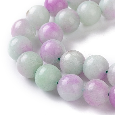 Dyed Natural White Jade Beads Strands G-I299-F06-10mm-1