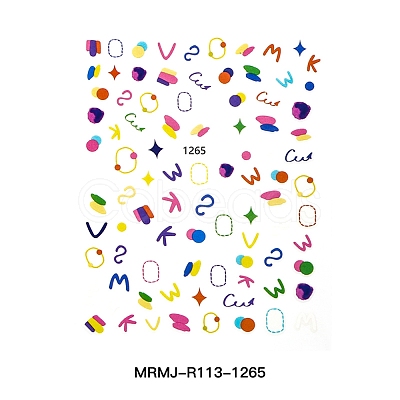 Nail Art Stickers Decals MRMJ-R113-1265-1