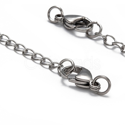 Tarnish Resistant 304 Stainless Steel Chain Extender STAS-O083-07-1