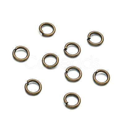 Kissitty Open Jump Rings Brass Jump Rings KK-KS0001-06-1