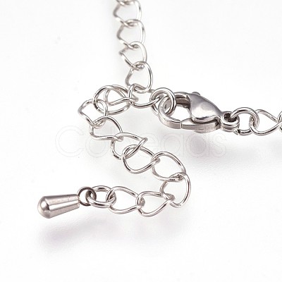 Tarnish Resistant 304 Stainless Steel Cable Chain Necklaces NJEW-P225-02P-1