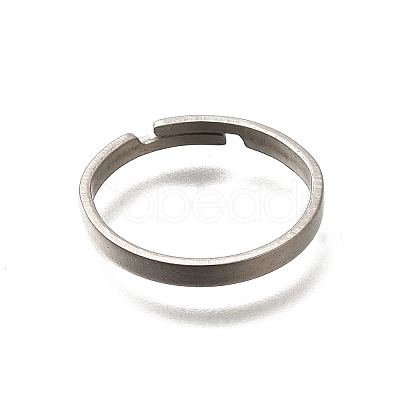 Adjustable 304 Surgical Stainless Steel Cuff Ring Settings STAS-F311-21P-01-1