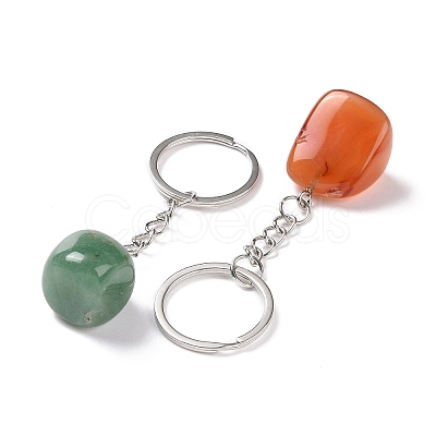 Nuggets Natural Gemstone Keychain KEYC-K017-001-1