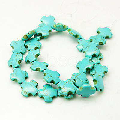 Synthetic Turquoise Beads Strands X-TURQ-H055-28-1