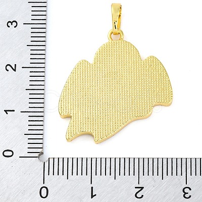 Halloween Theme Brass Enamel Pendants KK-S401-04G-A-1