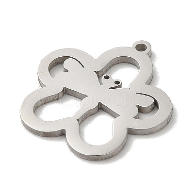 Non-Tarnish 201 Stainless Steel Pendants STAS-E206-05P-02-1