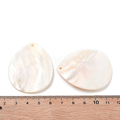 Natural Freshwater Shell Pendants SHEL-D082-01D-1