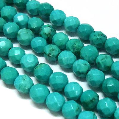 Natural Howlite Round Beads Strands X-TURQ-L020-4mm-02-1