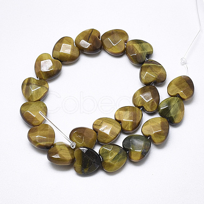 Natural Tiger Eye Beads Strands X-G-S357-E01-01-1