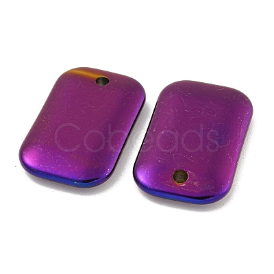 Electroplated Synthetic Non-Magnetic Hematite Pendants G-C136-05B-1