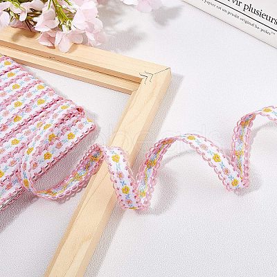 Embroidery Polyester Lace Trim OCOR-WH0033-03C-1