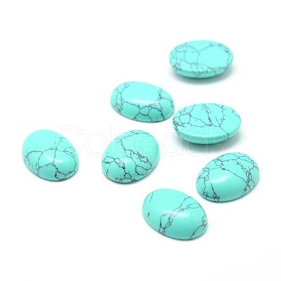 Dyed Synthetic Turquoise Gemstone Cabochons G-T020-15x20mm-20-1