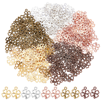 DICOSMETIC 250Pcs 5 Colors Alloy Pendants FIND-DC0001-65-1