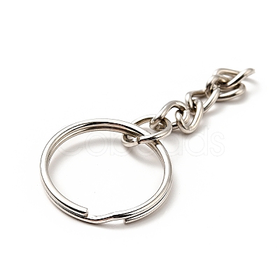 Alloy Keychain Ring Clasps PALLOY-P286-01-1