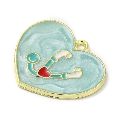 Medical Theme Alloy Enamel Pendants ENAM-U000-02B-02-1