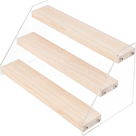 3-Tier Acrylic Displays Stands ODIS-WH0006-08-1