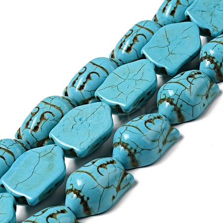 Synthetic Turquoise Beads X-TURQ-G119-20x29mm-08-1