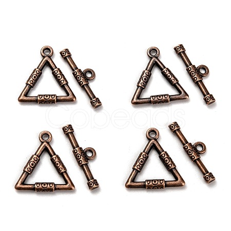 Tibetan Style Alloy Toggle Clasps TIBE-EA9149Y-R-FF-1