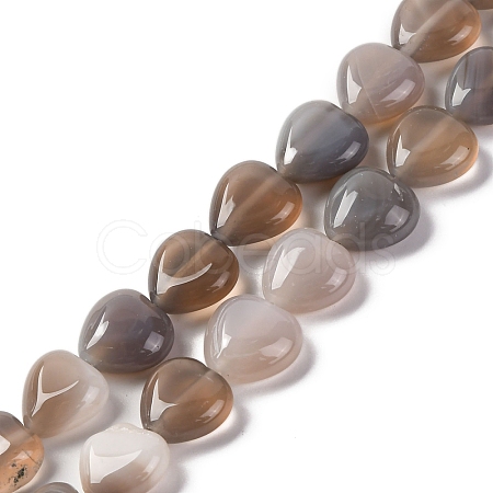 Natural Grey Agate Beads Strands G-I372-A18-01-1