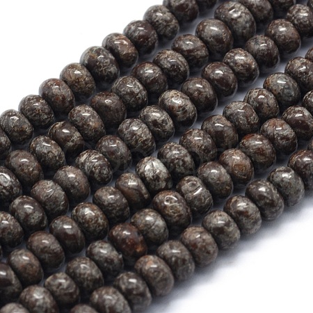 Natural Snowflake Obsidian Beads Strands G-E507-19A-1