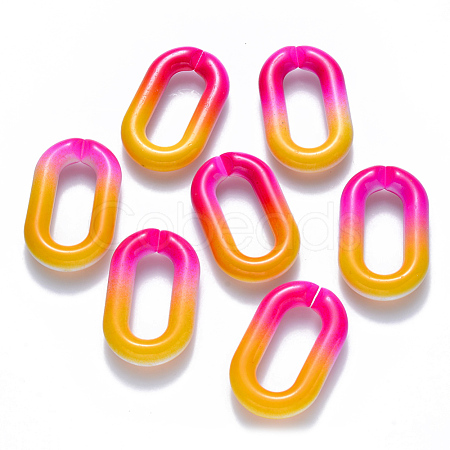 Two Tone Opaque Acrylic Linking Rings OACR-S036-006B-M01-1