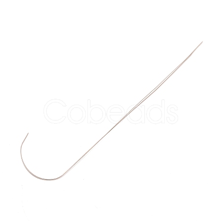 201 Stainless Steel Bented Beading Needles TOOL-WH0125-33A-1-1