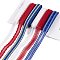 18 Yards 6 Styles Independence Day Polyester & Polycotton Ribbons Sets, for Bowknot Making, Gift Wrapping, Mixed Color, 3/8 inch(10~11mm), 3 yards/style