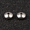 Tarnish Resistant Flat Round 304 Stainless Steel Spacer Beads, Stainless Steel Color, 8x4mm, Hole: 2mm