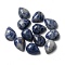 Natural Blue Spot Jasper Cabochons, Teardrop, 10.5x8x4mm