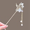 Alloy Hair Sticks, Hair Accessories for Women & Girls, Butterfly, 180mm