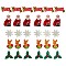 Christmas Theme Plastic Home Display Decorations, Mixed Color, 30pcs/box