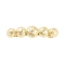 Alloy Hair Barrettes, for Woman Girls, Light Gold, Round, 18x75x16mm