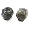 Natural Labradorite Carved Figurines, for Home Office Desktop Decoration, Pig, 17~19x23~24.5x19.5~21mm