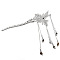 Alloy Butterfly Hair Sticks, Hair Accessories for Women & Girls, Tassel, Platinum, 165x120mm