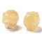 Natural Yellow Jade Carved Figurines, for Home Office Desktop Decoration, Pig, 17~19x23~24.5x19.5~21mm