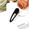 Teardrop Alligator Hair Clips, Hair Accessories for Women Girls, Black, 55mm