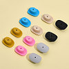 CHGCRAFT 12Pcs 6 Colors Food Grade Eco-Friendly Silicone Beads SIL-CA0002-23-4