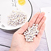 Opaque White Acrylic Beads MACR-YW0001-21A-5