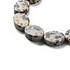 Natural Dalmatian Jasper Beads Strands G-P559-B08-01-3