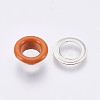 Iron Grommet Eyelet Findings IFIN-WH0023-C07-1