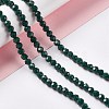 Faceted Glass Beads Strands EGLA-J042-36B-14-4