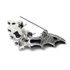 Tibetan Style Alloy Bat Brooches JEWB-A021-01B-AS-2