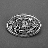 Viking Knot Alloy Brooches for Men PW-WG49871-05-1