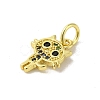 Real 18K Gold Plated Brass Pave Colorful Cubic Zirconia Pendants KK-M283-06E-02-2